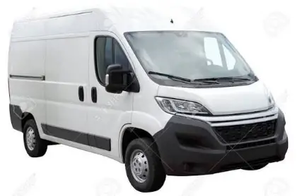 White Cargo Delivery Van