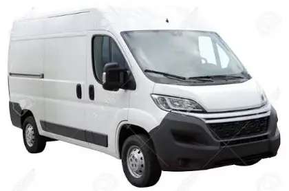 White Cargo Delivery Van